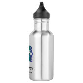 Logo "White Simple Business" Edelstahlflasche (Rechts)