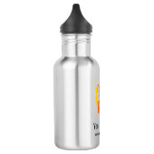 Logo "White Simple Business" Edelstahlflasche (Links)