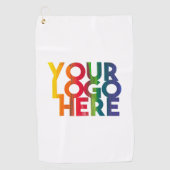 Logo "White Simple Business" Golfhandtuch (Vorderseite)