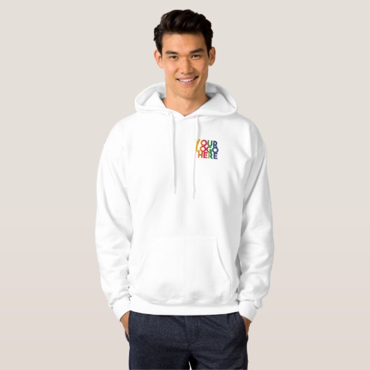 Logo "White Simple Business" Hoodie (Vorne ganz)