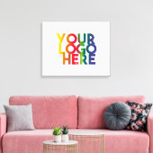 Logo "White Simple Business" Leinwanddruck (Insitu (Wohnzimmer))