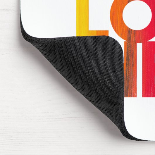 Logo "White Simple Business" Mousepad (Ecke)