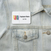 Logo "White Simple Business" Namensschild (Beispiel)