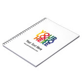 Logo "White Simple Business" Notizblock (Linke Seite)