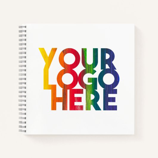 Logo "White Simple Business" Notizblock (Vorderseite)