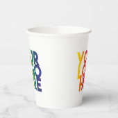 Logo "White Simple Business" Pappbecher (Links)