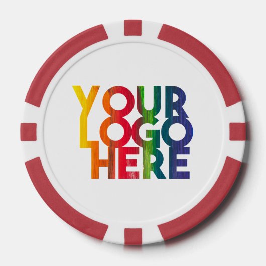 Logo "White Simple Business" Pokerchips (Vorderseite)