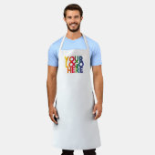 Logo "White Simple Business" Schürze (Getragen)