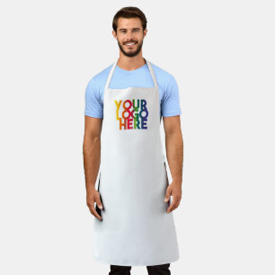 Logo "White Simple Business" Schürze