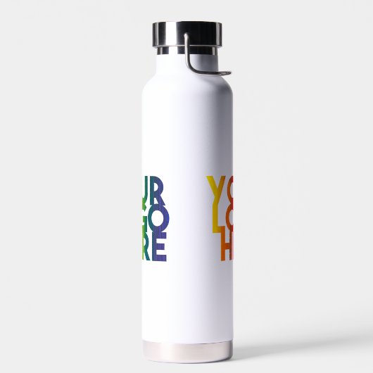 Logo "White Simple Business" Trinkflasche (Links)