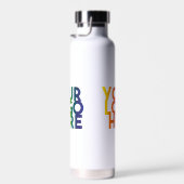 Logo "White Simple Business" Trinkflasche (Rechts)
