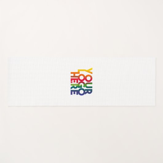 Logo "White Simple Business" Yogamatte (Vorderseite (Horizontal))