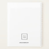 Logo-Whitgold-Monogramm Initialen Business 2023 Planer (Rückseite)