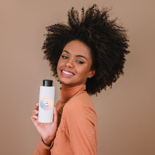 Logo Wimpern Make-up Haare Nägel Holografischer Ro Runder Aufkleber