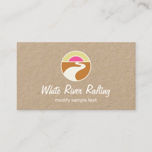 Logo "Winding River Horizon Nature" Visitenkarte (Vorderseite)