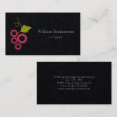Logo Wine Engineering Visitenkarte (Vorne/Hinten)