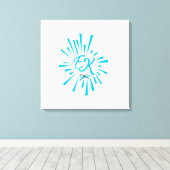 Logo with x mark -CUSTOMIZED Leinwanddruck (Insitu (Holzboden))