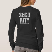 Logo "Womens Long Sleeve Security Upload Company" T-Shirt (Rückseite)