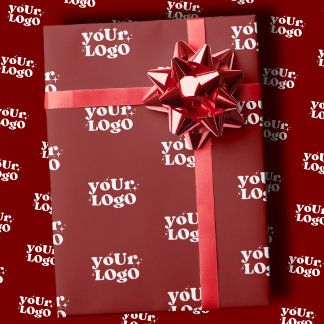 Logo Wrapping Paper, Business Logo Geschenkpapier