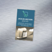 Logo "Zahn und Brush" Magnetische Visitenkarte (Beispiel)