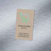 Logo "Zahn und Brush" Magnetische Visitenkarte (Beispiel)