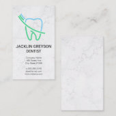 Logo "Zahn und Brush" Visitenkarte (Vorne/Hinten)