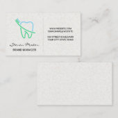 Logo "Zahn und Brush" Visitenkarte (Vorne/Hinten)