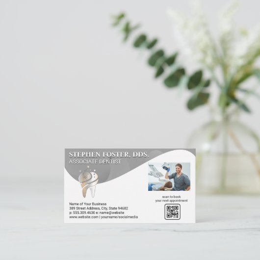 Logo | Zahnarzt Visitenkarte (Stehend Vorderseite)