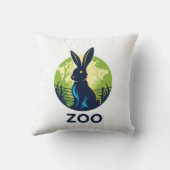 Logo "Zoo Rabbit Adventures" Kissen (Rückseite)
