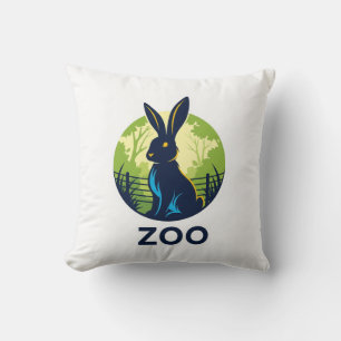 Logo "Zoo Rabbit Adventures" Kissen