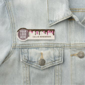 Logo Zuckerguss Bäckerei Business Mitarbeiter Namensschild (Beispiel)