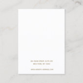 Logo-Zwei-Zeichen-Kartenhalter hinzufügen Visitenkarte (Rückseite)