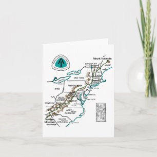 Logoappalachian Trail Wanderkarte Karte