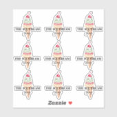 Logoaufkleber für Eiscreme-Shop Aufkleber (Blatt)