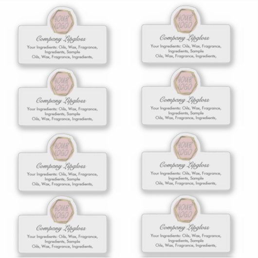 Logoaufkleber für Ihr eigenes Logo Aufkleber (Vorderseite)