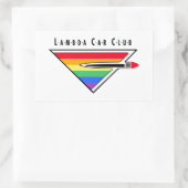 Logoaufkleber für Lambda-Car-Club Rechteckiger Aufkleber (Tasche)