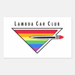 Logoaufkleber für Lambda-Car-Club Rechteckiger Aufkleber
