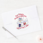 Logoaufkleber Runder Aufkleber (Umschlag)