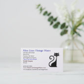 logocat04w10, neun Vintage Leben trägt, 602 Eas… Visitenkarte (Stehend Vorderseite)