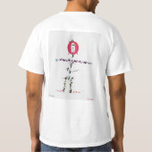 Logoentwurf Stöße Lunas Bisonte ursprünglicher T-Shirt (Rückseite)