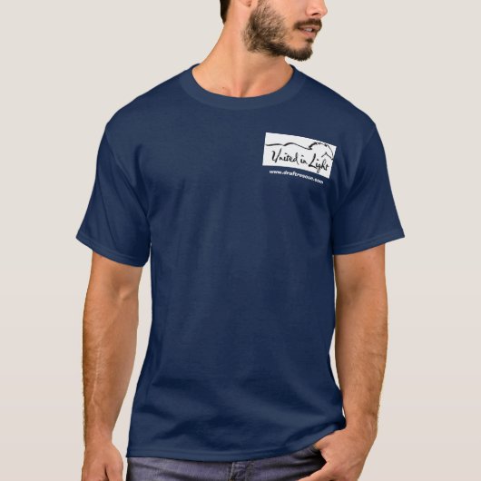 Logofront mit Foto des Ritters der Rückseite an T-Shirt (Vorderseite)