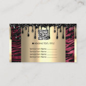 Logohair Makeup Nails Tropfen WELLNESS-CENTER QRCo Visitenkarte (Rückseite)