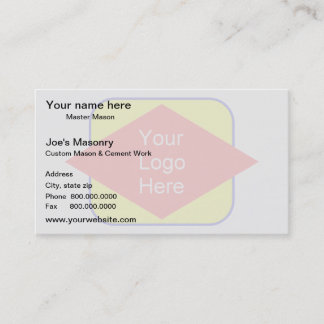 Logohintergrund-Wasserzeicheneffekt Visitenkarte