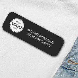 Logohochladen Einfache moderne Mitarbeiter Namensschild