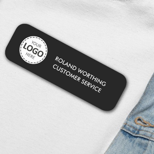 Logohochladen Einfache moderne Mitarbeiter Namensschild