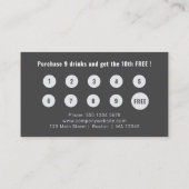 Logohochladen Moderne, einfache Graue Loyalität Visitenkarte (Rückseite)