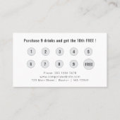 Logohochladen Moderne, einfache Loyalität Visitenkarte (Rückseite)