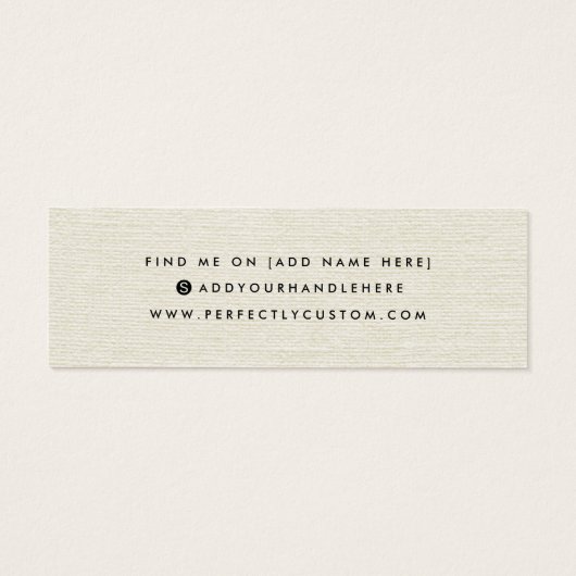 Logokiste für Splint-Leinen aus Sahne (Rückseite)