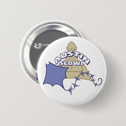 Logoknopf Austins SCBWI Button (Vorne & Hinten)