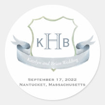 Logokombination für das Hochzeitsmonogramm-Wappen